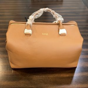 Lipault Paris Plume Elegance Bowling Bag Cognac